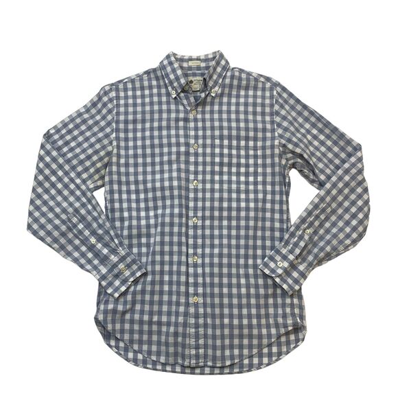 J.Crew Tailored Fit Shirt Men XS Extra Small Gingham Check Button Up *READ - Picture 1 of 10